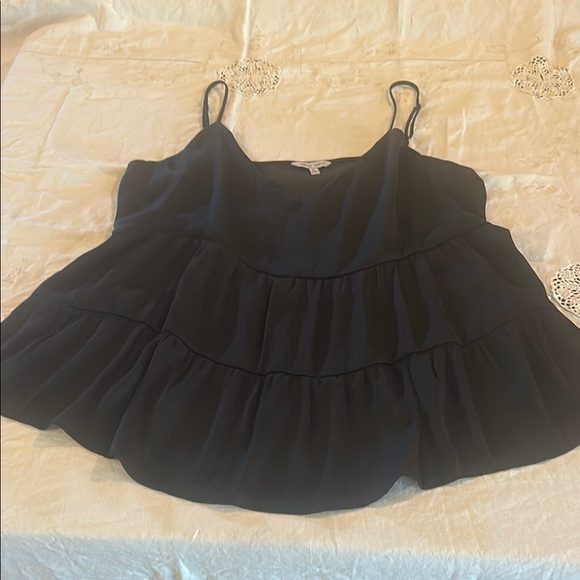 Naked Zebra Black Tiered Camisole with Spaghetti Straps sz L - Picture 1 of 7